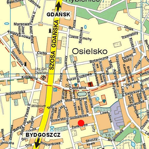 Mapka dojazdu